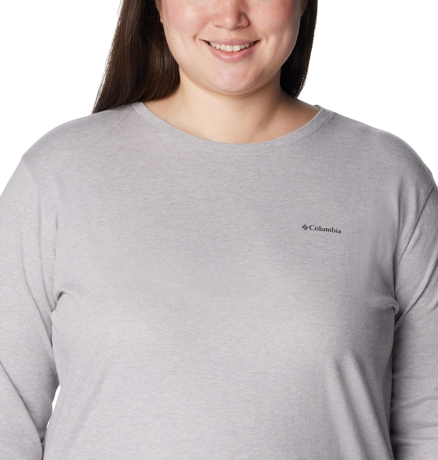 imageColumbia Womens North Cascades Long Sleeve TeeColumbia Grey Hthr Csc Branded Buffalo