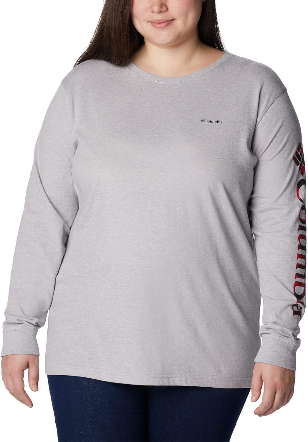 imageColumbia Womens North Cascades Long Sleeve TeeColumbia Grey Hthr Csc Branded Buffalo