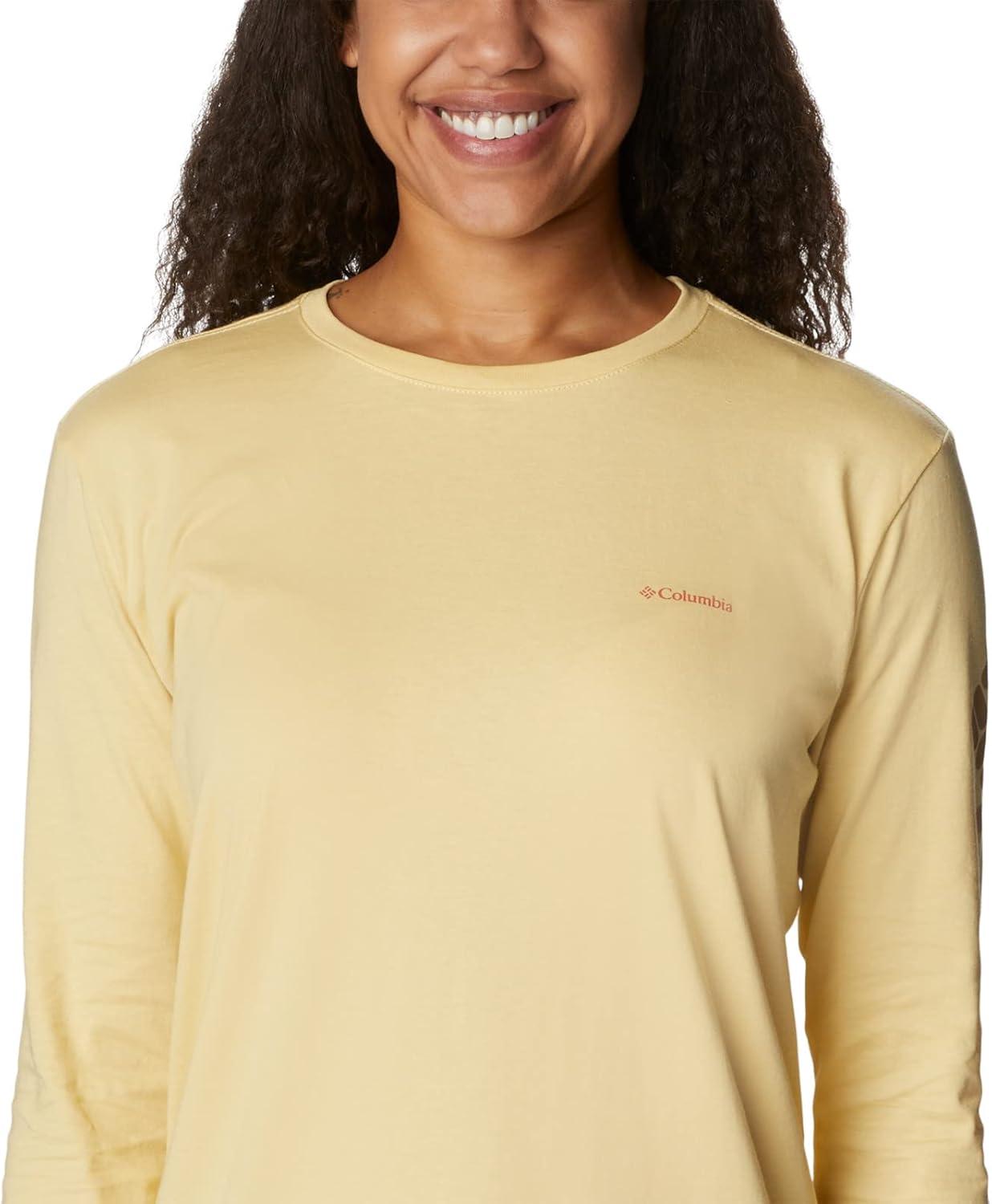 imageColumbia Womens North Cascades Long Sleeve TeeCornstalk Csc Gradient Sleeve