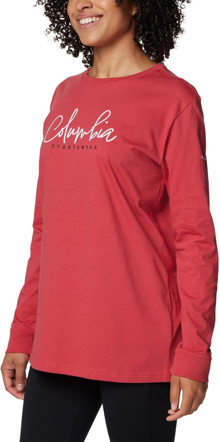 imageColumbia Womens North Cascades Long Sleeve TeeDaredevilCasual Script