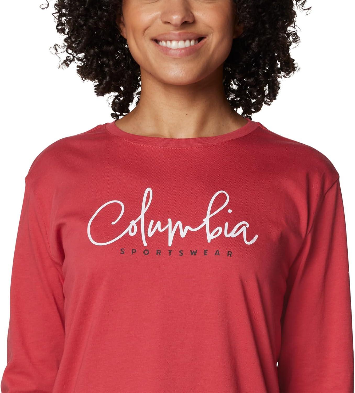 imageColumbia Womens North Cascades Long Sleeve TeeDaredevilCasual Script