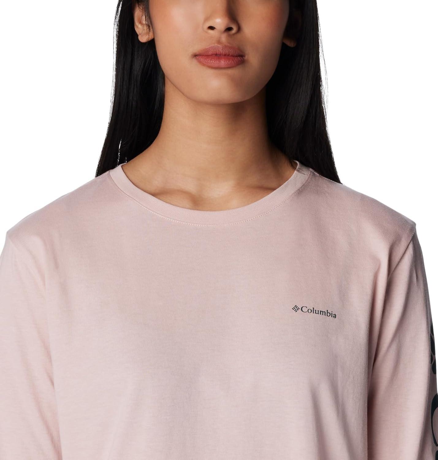 imageColumbia Womens North Cascades Long Sleeve TeeDusty Pink Night Wave Gem Columbia