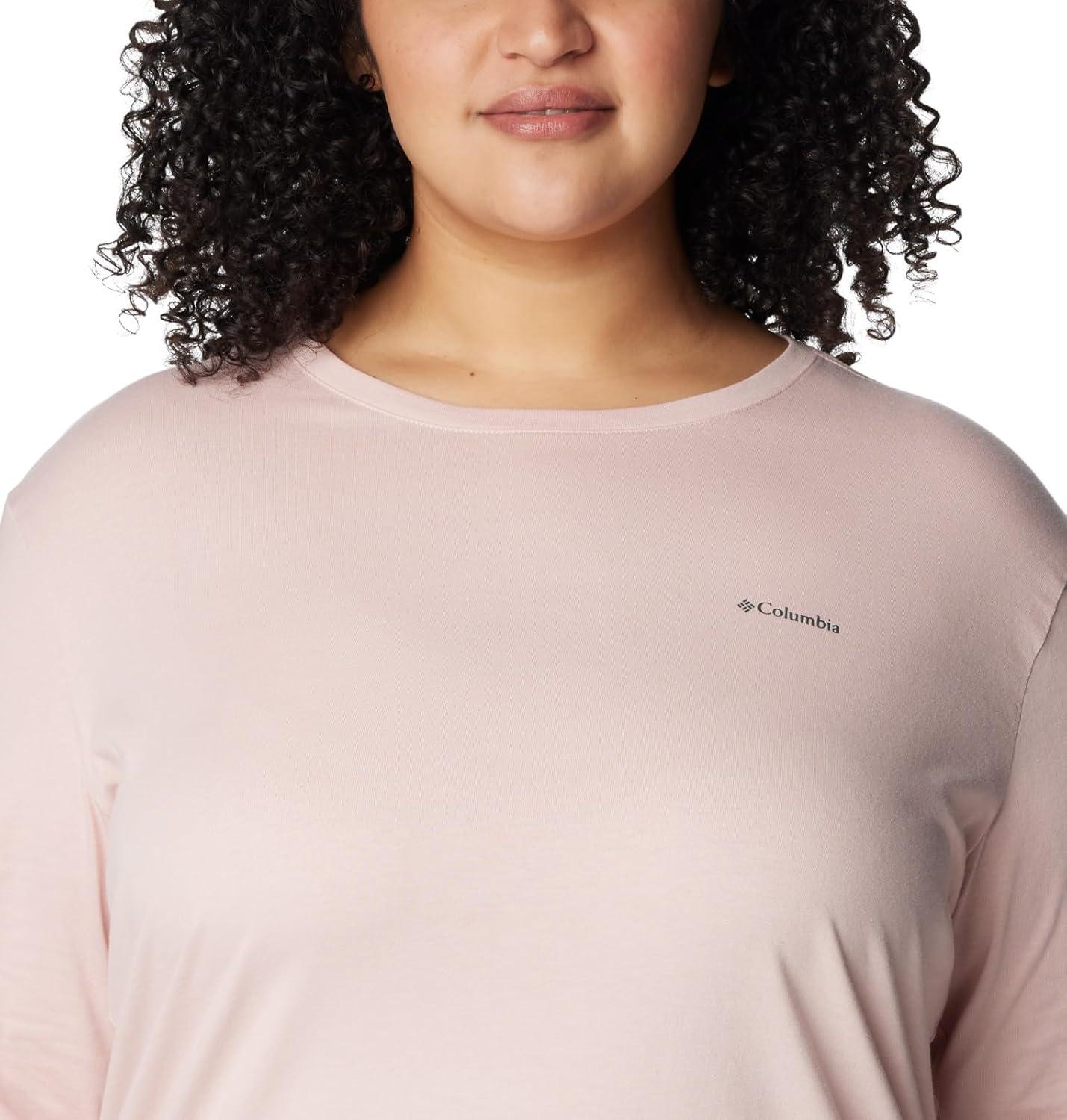 imageColumbia Womens North Cascades Long Sleeve TeeDusty Pink Night Wave Gem Columbia