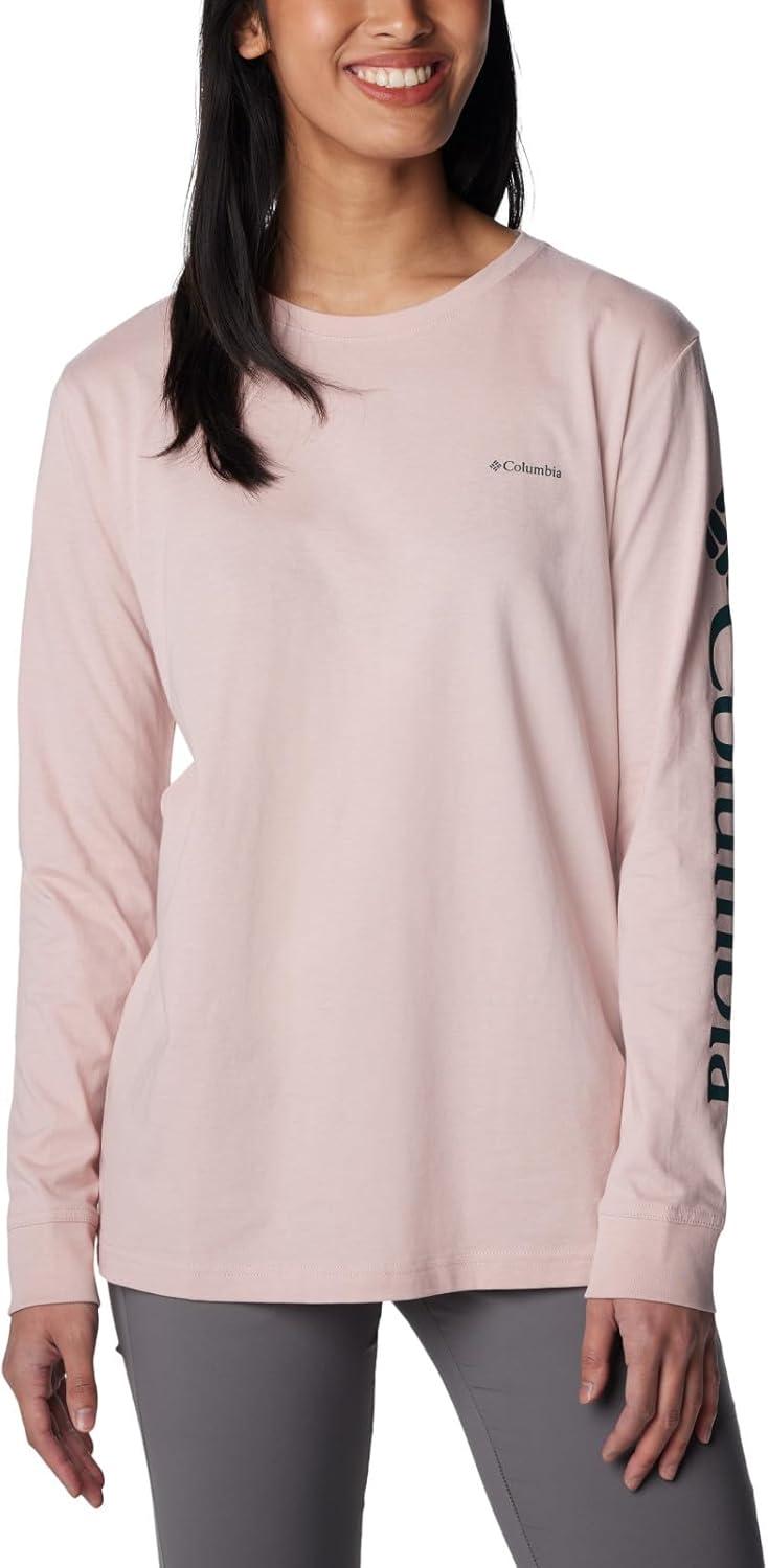 imageColumbia Womens North Cascades Long Sleeve TeeDusty Pink Night Wave Gem Columbia