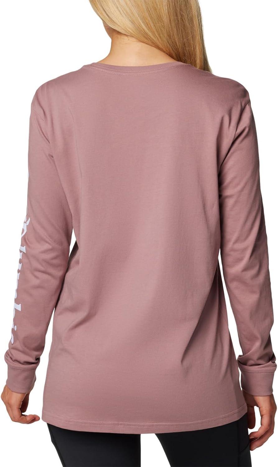 imageColumbia Womens North Cascades Long Sleeve TeeFigCsc Sleeve Logo