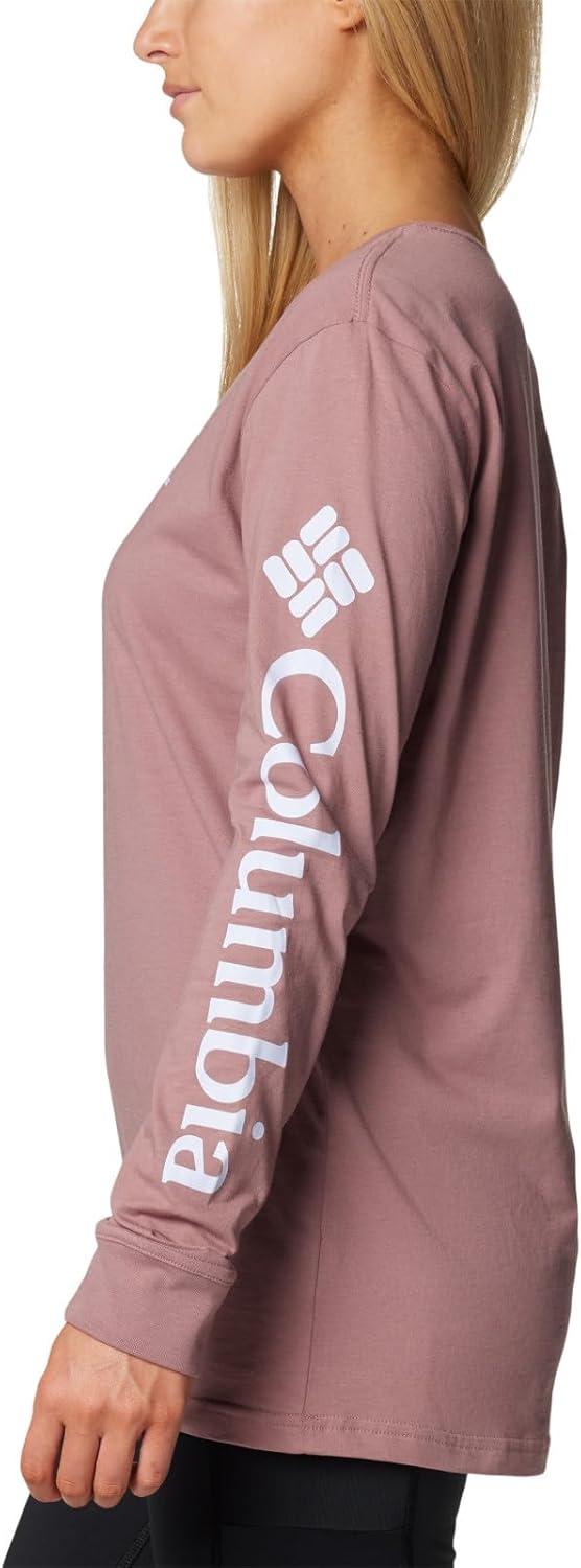imageColumbia Womens North Cascades Long Sleeve TeeFigCsc Sleeve Logo