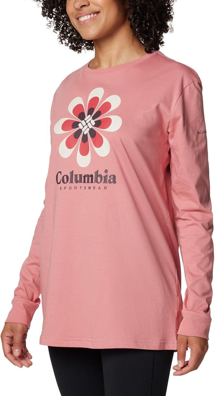 imageColumbia Womens North Cascades Long Sleeve TeePink AgaveFloral Groove