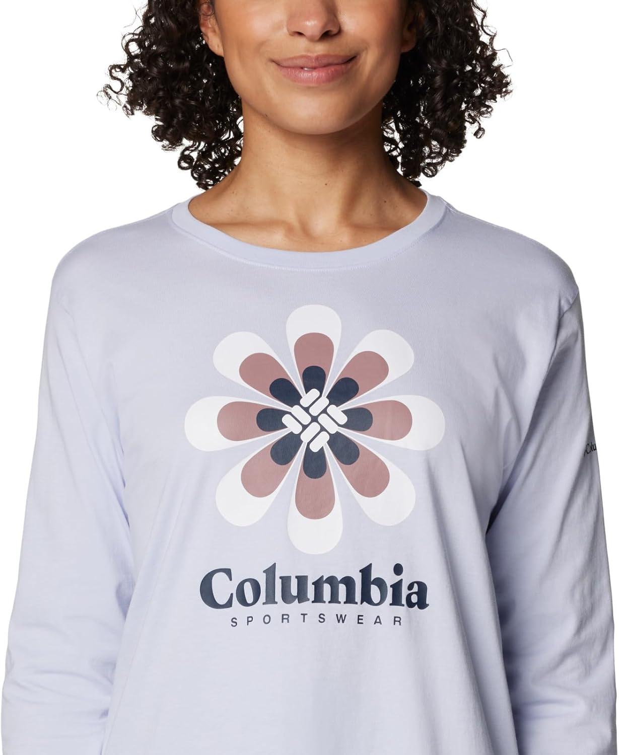 imageColumbia Womens North Cascades Long Sleeve TeeSnowdriftFloral Groove