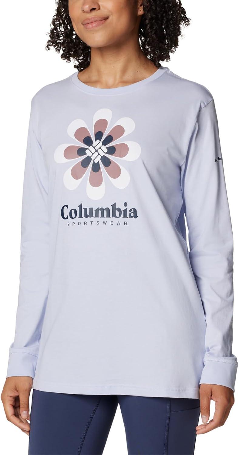 imageColumbia Womens North Cascades Long Sleeve TeeSnowdriftFloral Groove