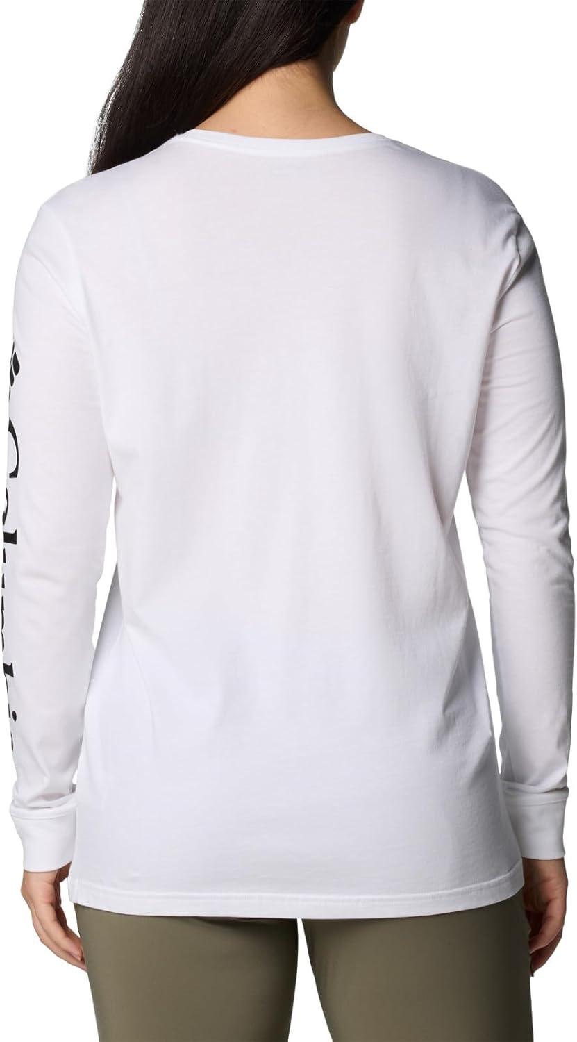 imageColumbia Womens North Cascades Long Sleeve TeeWhiteCsc Sleeve Logo