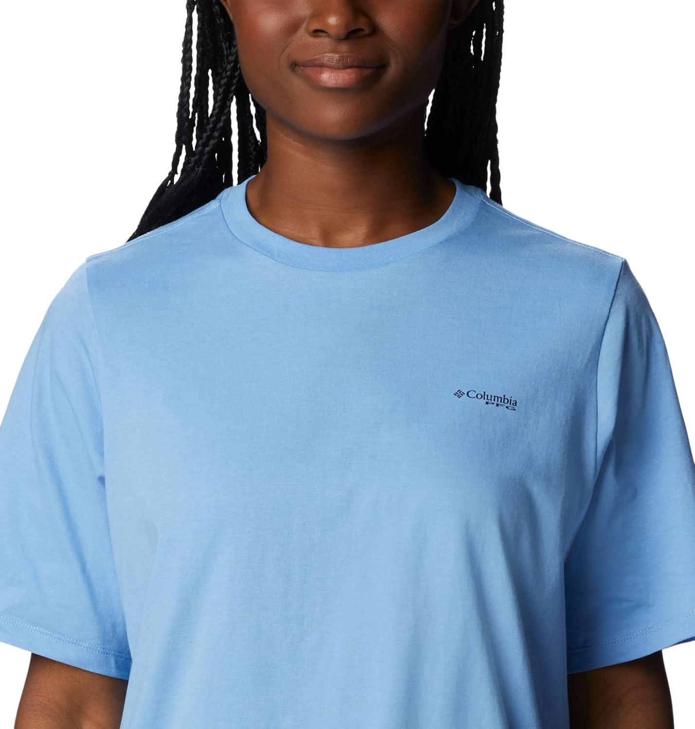 imageColumbia Womens North Cascades Relaxed TeeAgate BlueFish Star Marlin Graphic