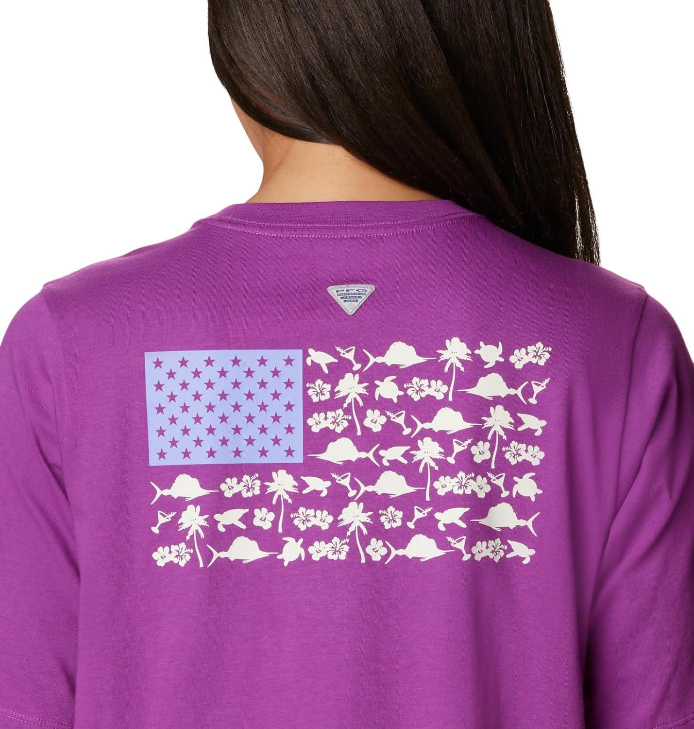 imageColumbia Womens North Cascades Relaxed TeeBerry Jam Stone Fish and Friends