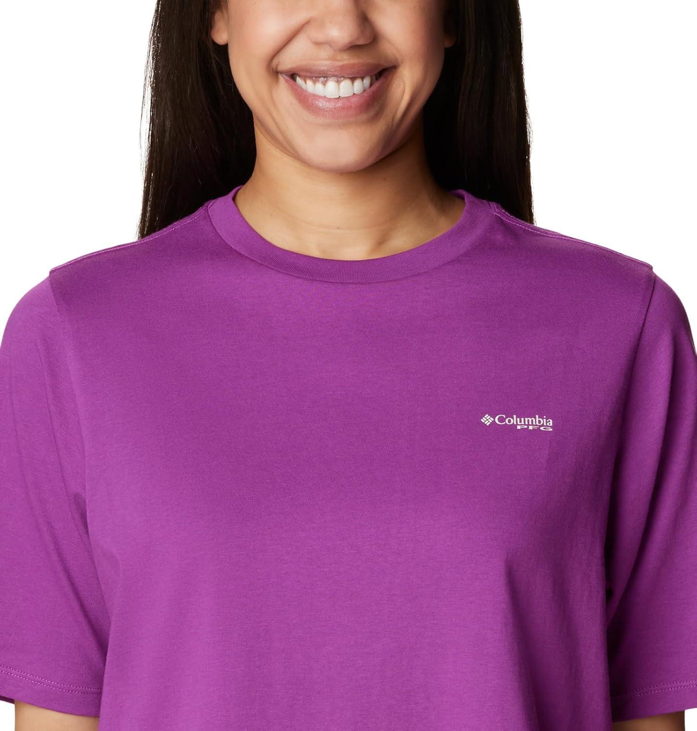 imageColumbia Womens North Cascades Relaxed TeeBerry Jam Stone Fish and Friends