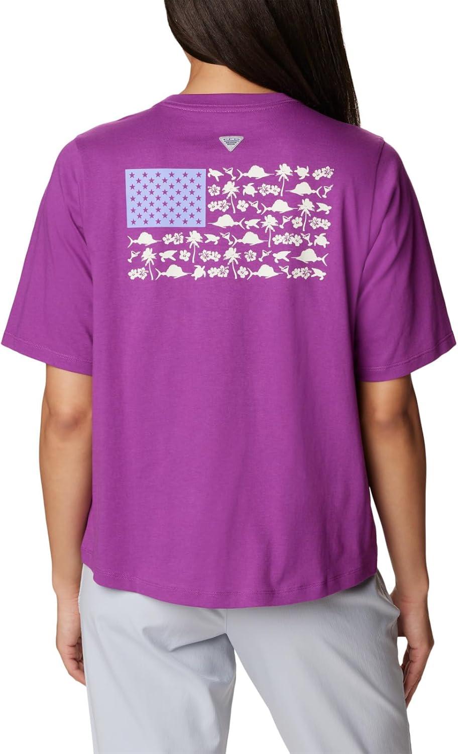 imageColumbia Womens North Cascades Relaxed TeeBerry Jam Stone Fish and Friends