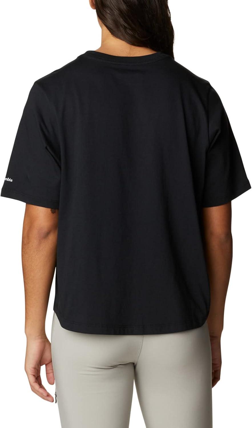 imageColumbia Womens North Cascades Relaxed TeeBlackCentered Gem Textured Mountain