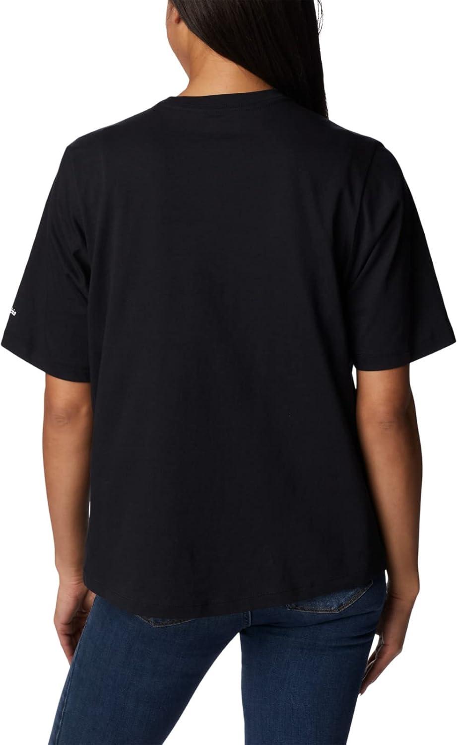 imageColumbia Womens North Cascades Relaxed TeeBlackCsc Stacked Gradient Graphic