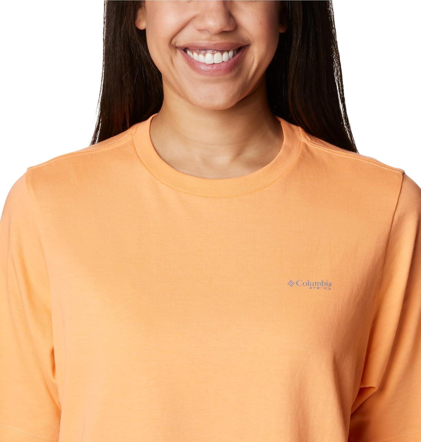 imageColumbia Womens North Cascades Relaxed TeeBright Nectar Tranq Teal Pfg Triangle