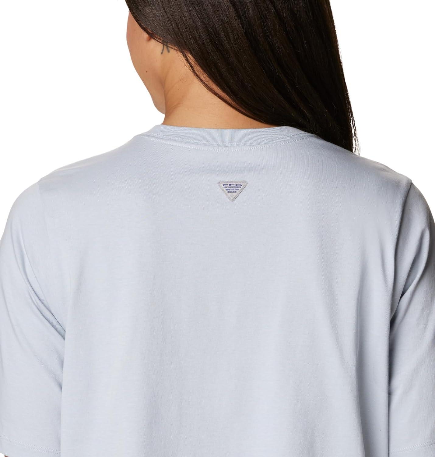 imageColumbia Womens North Cascades Relaxed TeeCirrus Grey White Pfg Script Isle