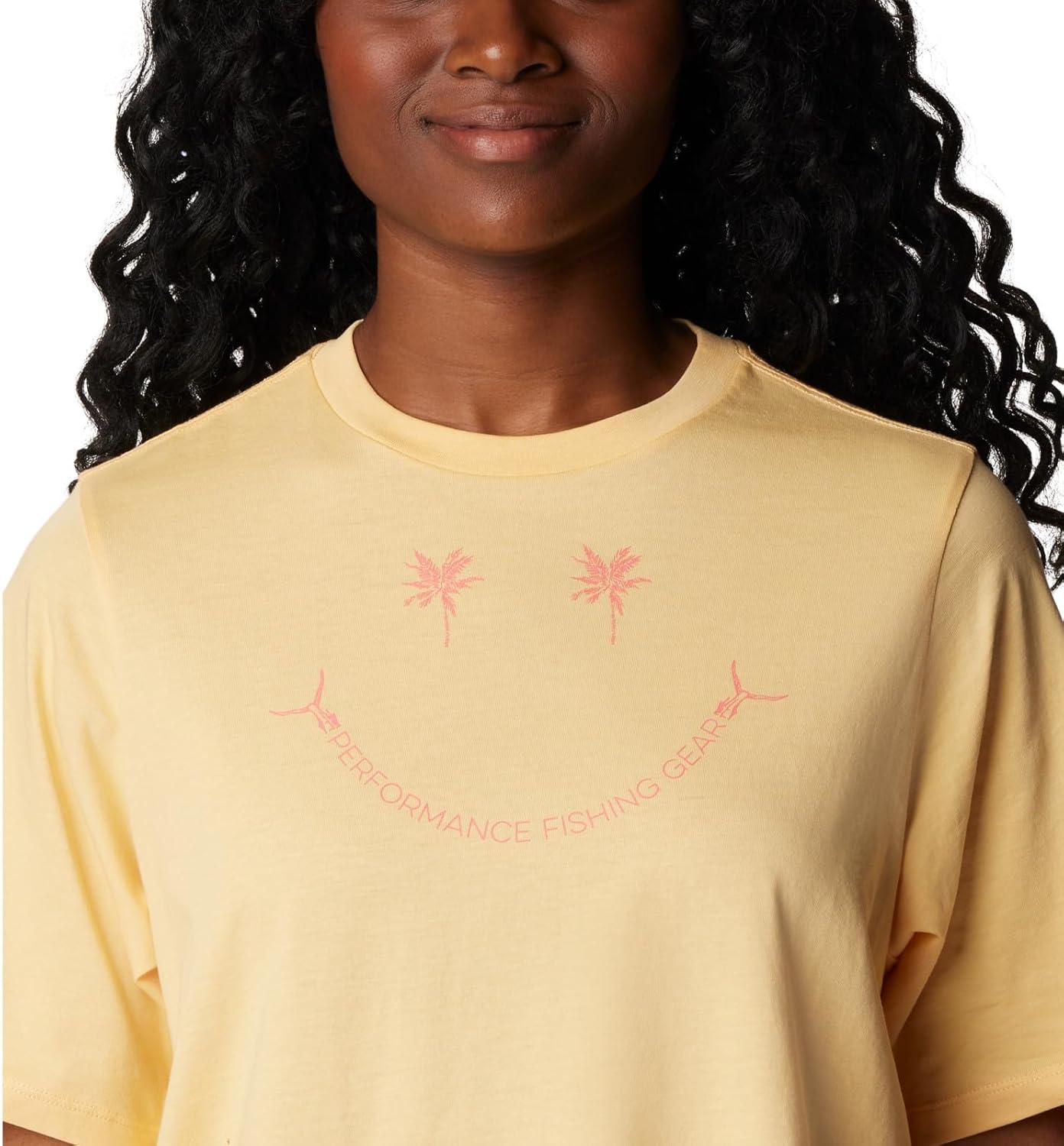 imageColumbia Womens North Cascades Relaxed TeeCocoa Butter Salmon Grin