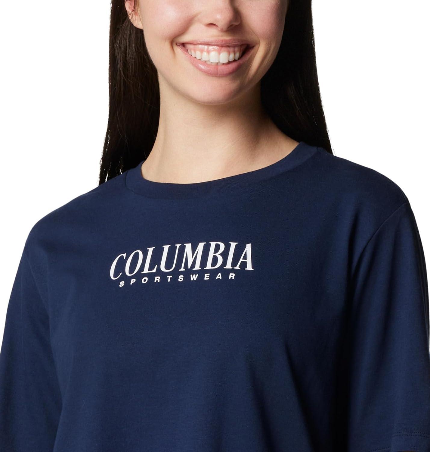 imageColumbia Womens North Cascades Relaxed TeeCollegiate NavyCasual Brand