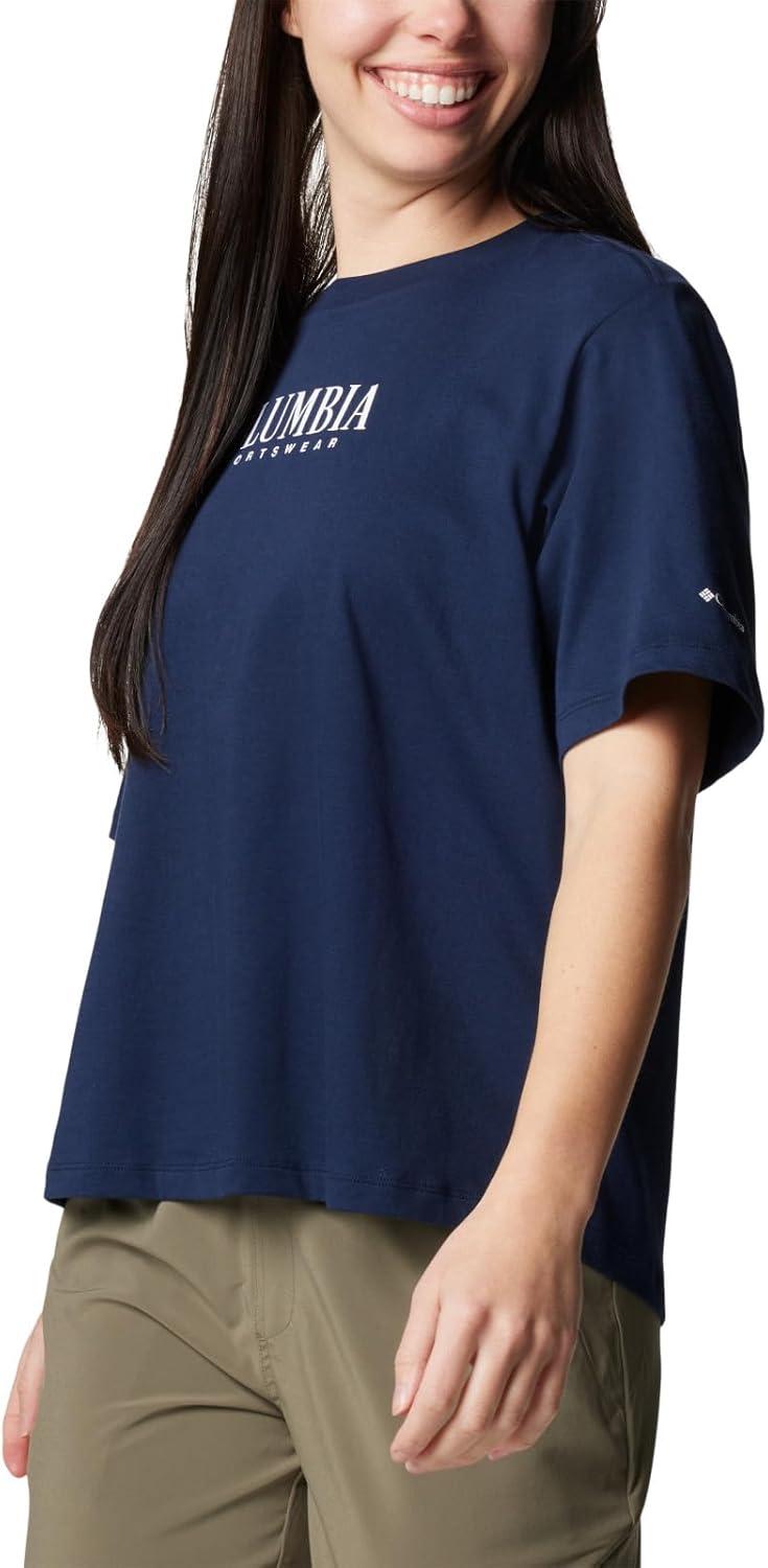 imageColumbia Womens North Cascades Relaxed TeeCollegiate NavyCasual Brand