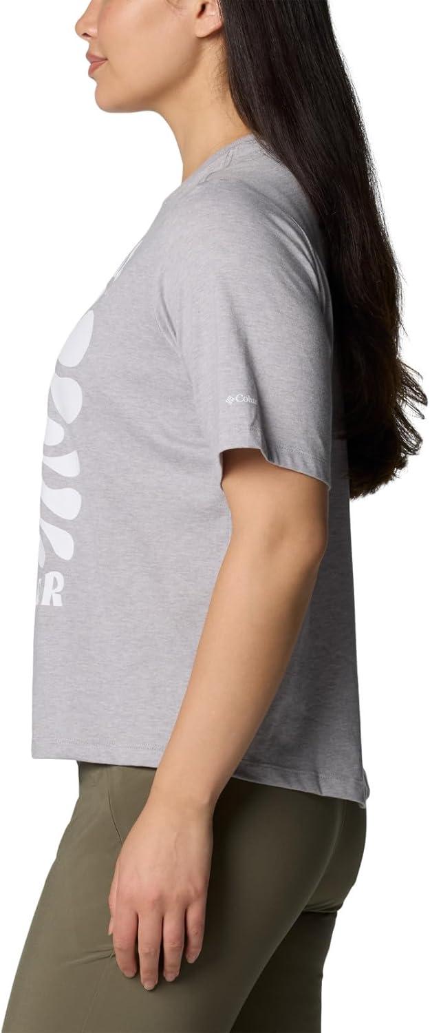 imageColumbia Womens North Cascades Relaxed TeeColumbia Grey HeatherFloral Groove