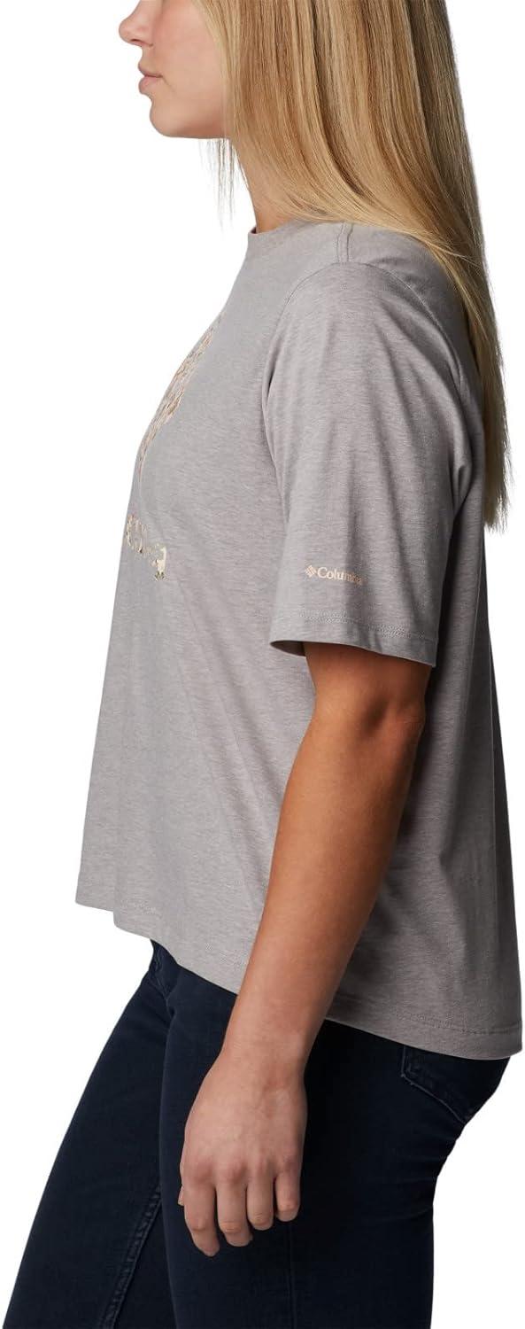 imageColumbia Womens North Cascades Relaxed TeeColumbia Grey HeatherGem Mini Hibiscus