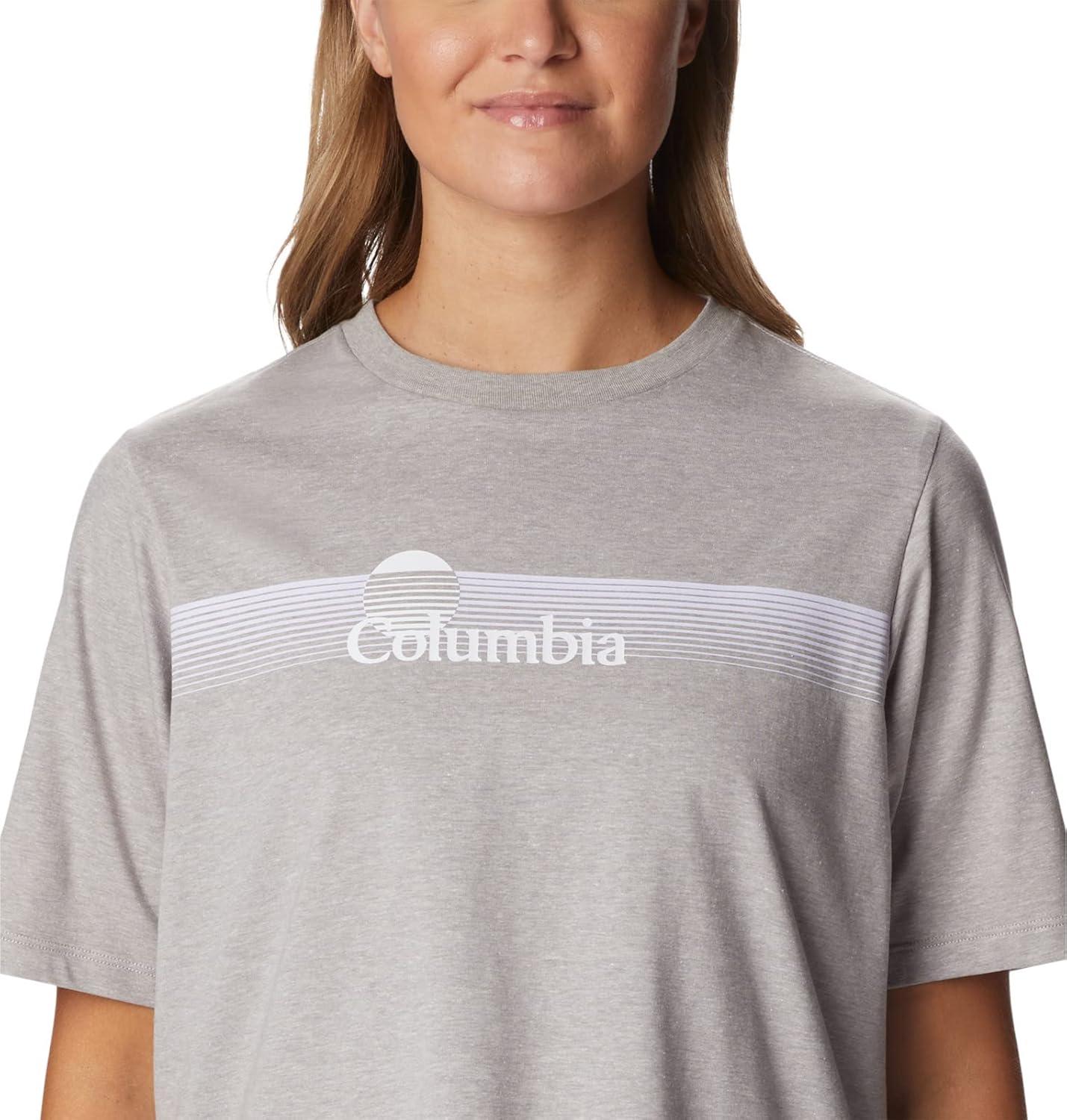 imageColumbia Womens North Cascades Relaxed TeeColumbia Grey HeatherInverted Brand Grx
