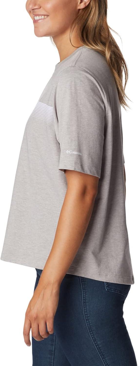 imageColumbia Womens North Cascades Relaxed TeeColumbia Grey HeatherInverted Brand Grx