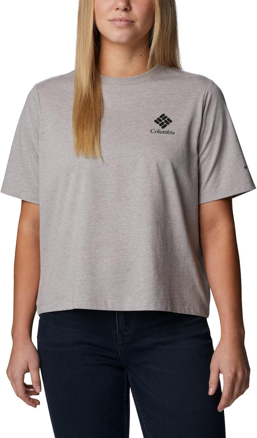 imageColumbia Womens North Cascades Relaxed TeeColumbia Grey HthrFramed Halftone Logo