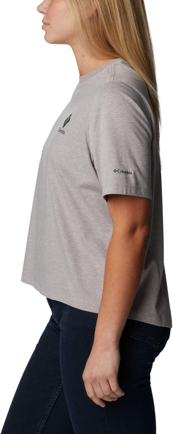 imageColumbia Womens North Cascades Relaxed TeeColumbia Grey HthrFramed Halftone Logo