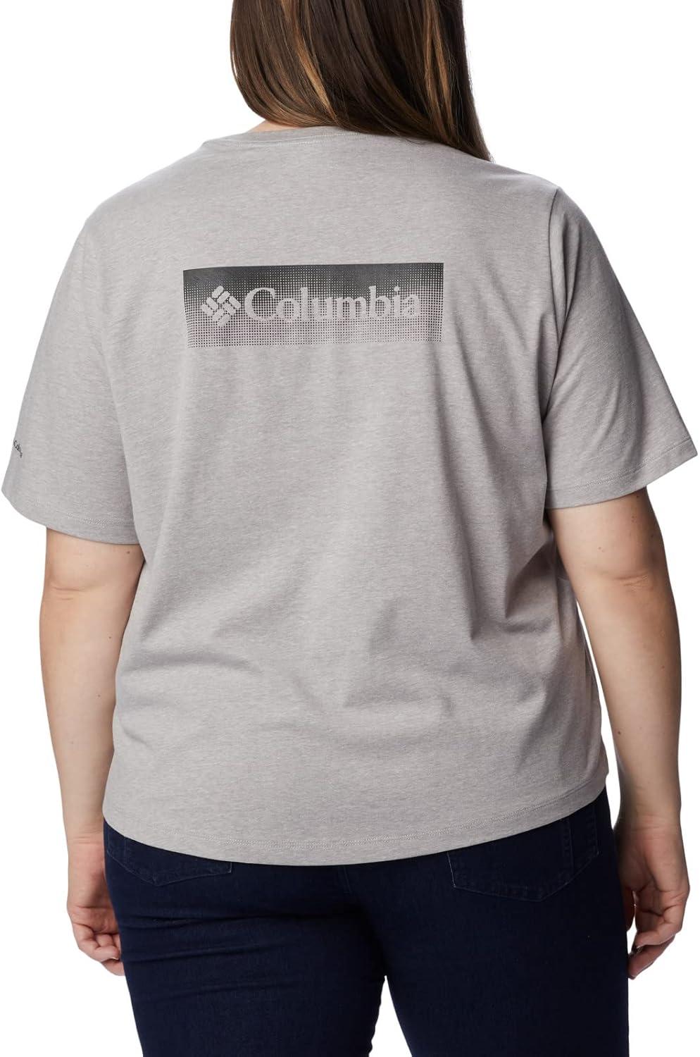 imageColumbia Womens North Cascades Relaxed TeeColumbia Grey HthrFramed Halftone Logo