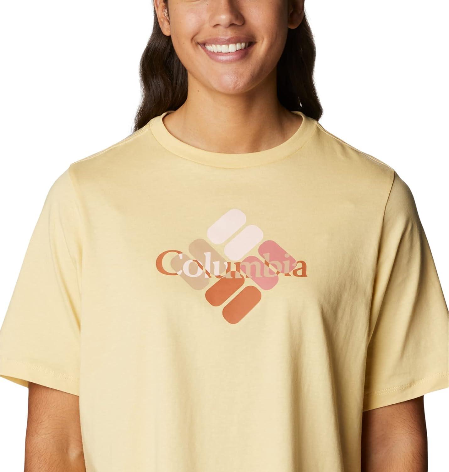 imageColumbia Womens North Cascades Relaxed TeeCornstalkCentered Multi Gem