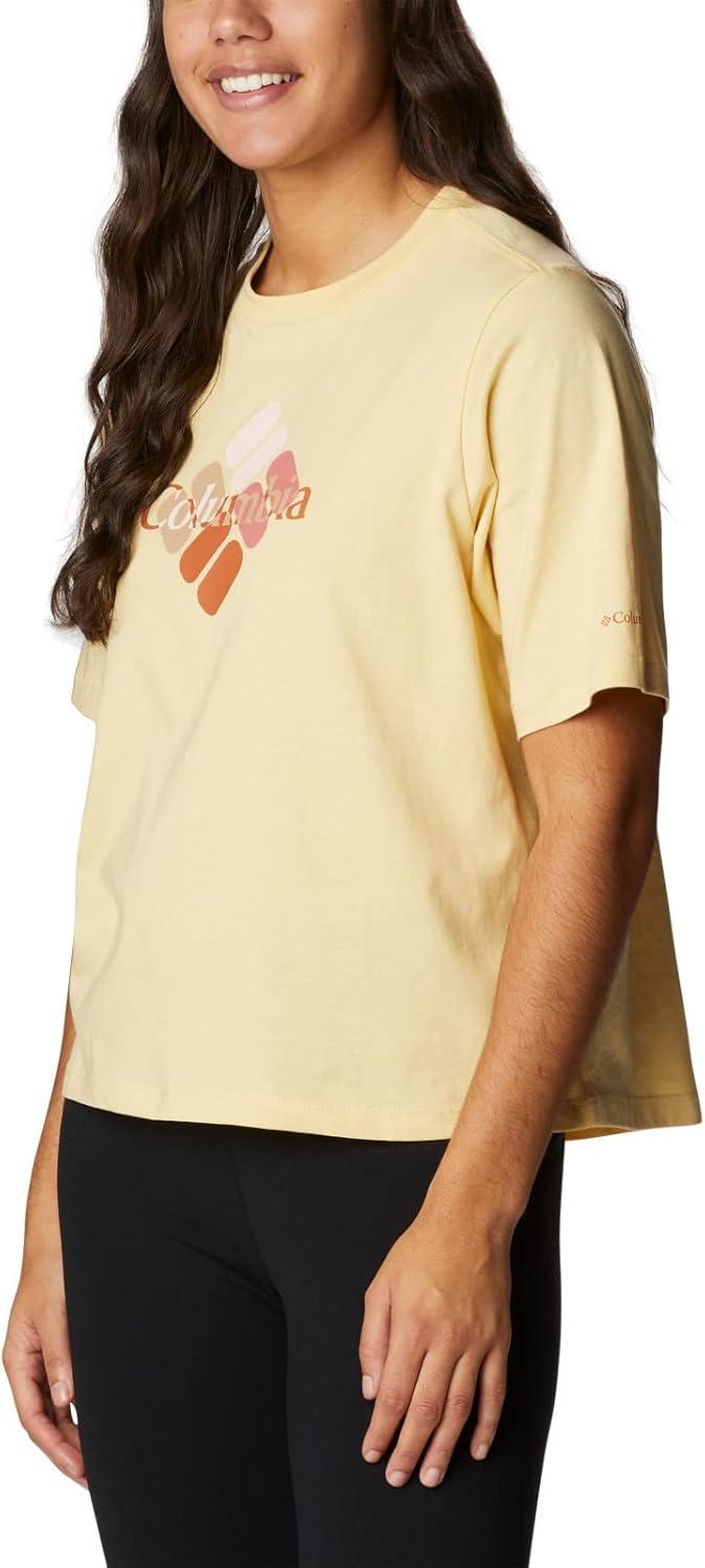 imageColumbia Womens North Cascades Relaxed TeeCornstalkCentered Multi Gem