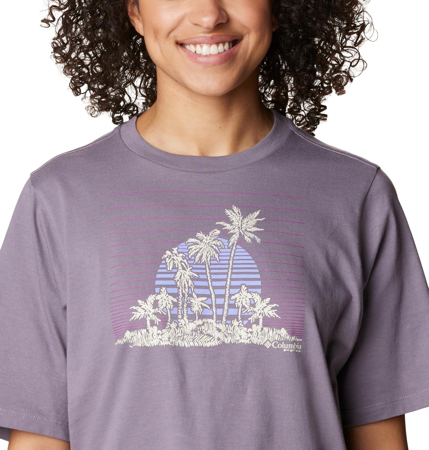 imageColumbia Womens North Cascades Relaxed TeeGranite Purple Pfg Isle Rise