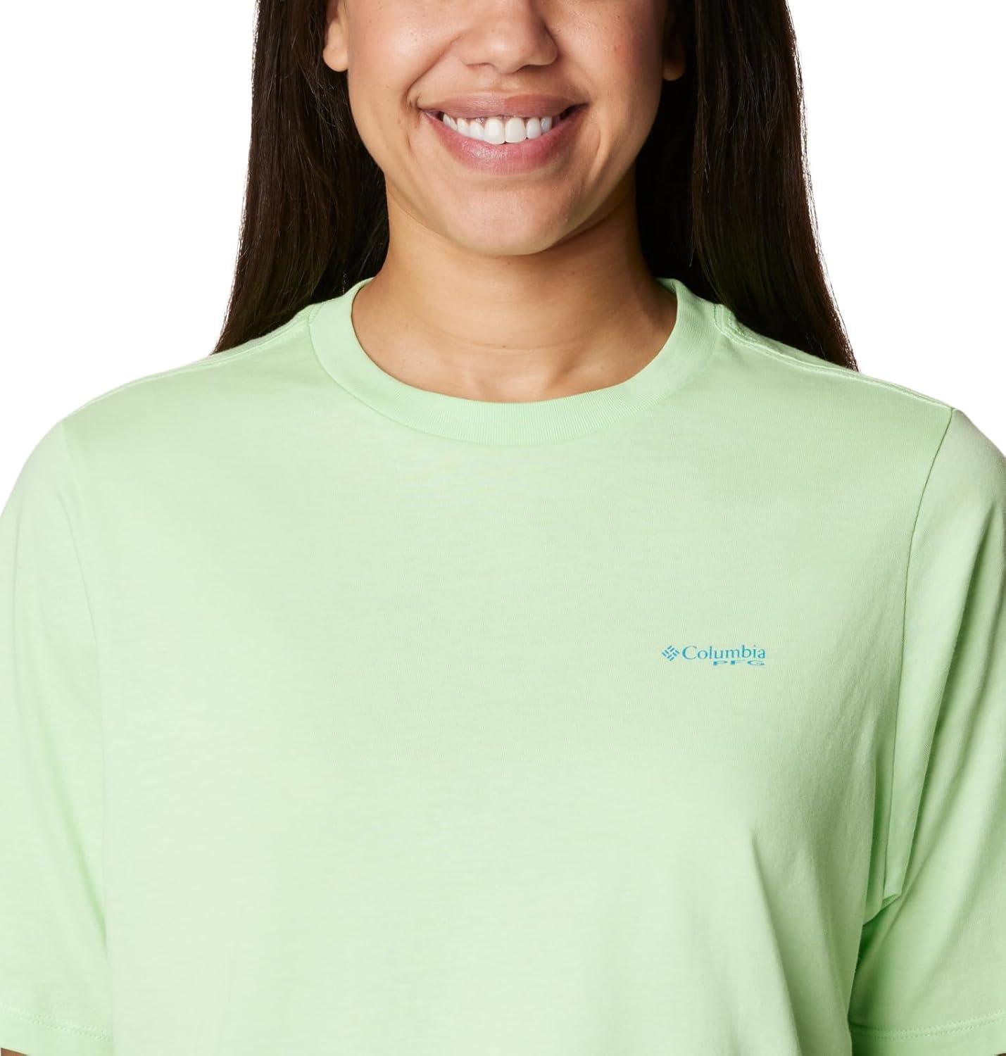 imageColumbia Womens North Cascades Relaxed TeeKey West Pool Pfg Triangle