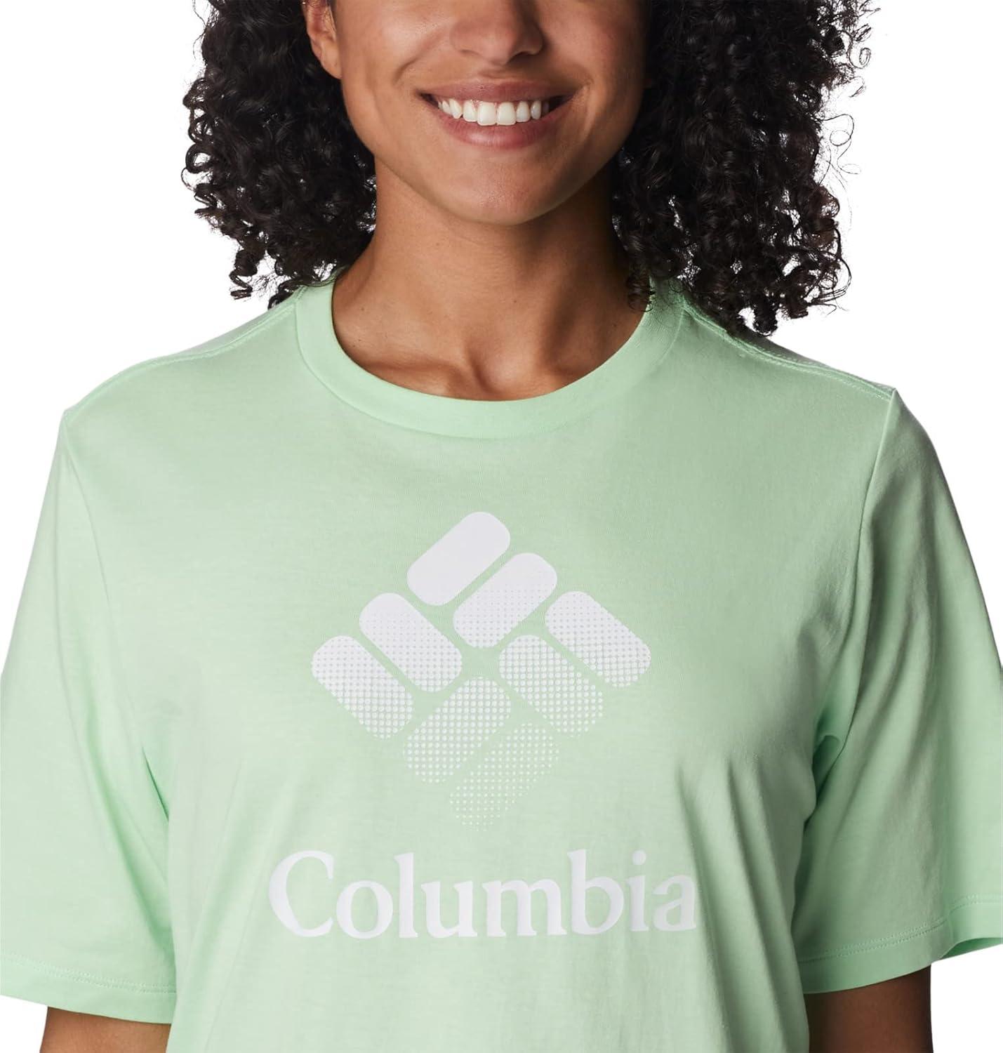 imageColumbia Womens North Cascades Relaxed TeeKey WestCsc Stacked Gradient Graphic