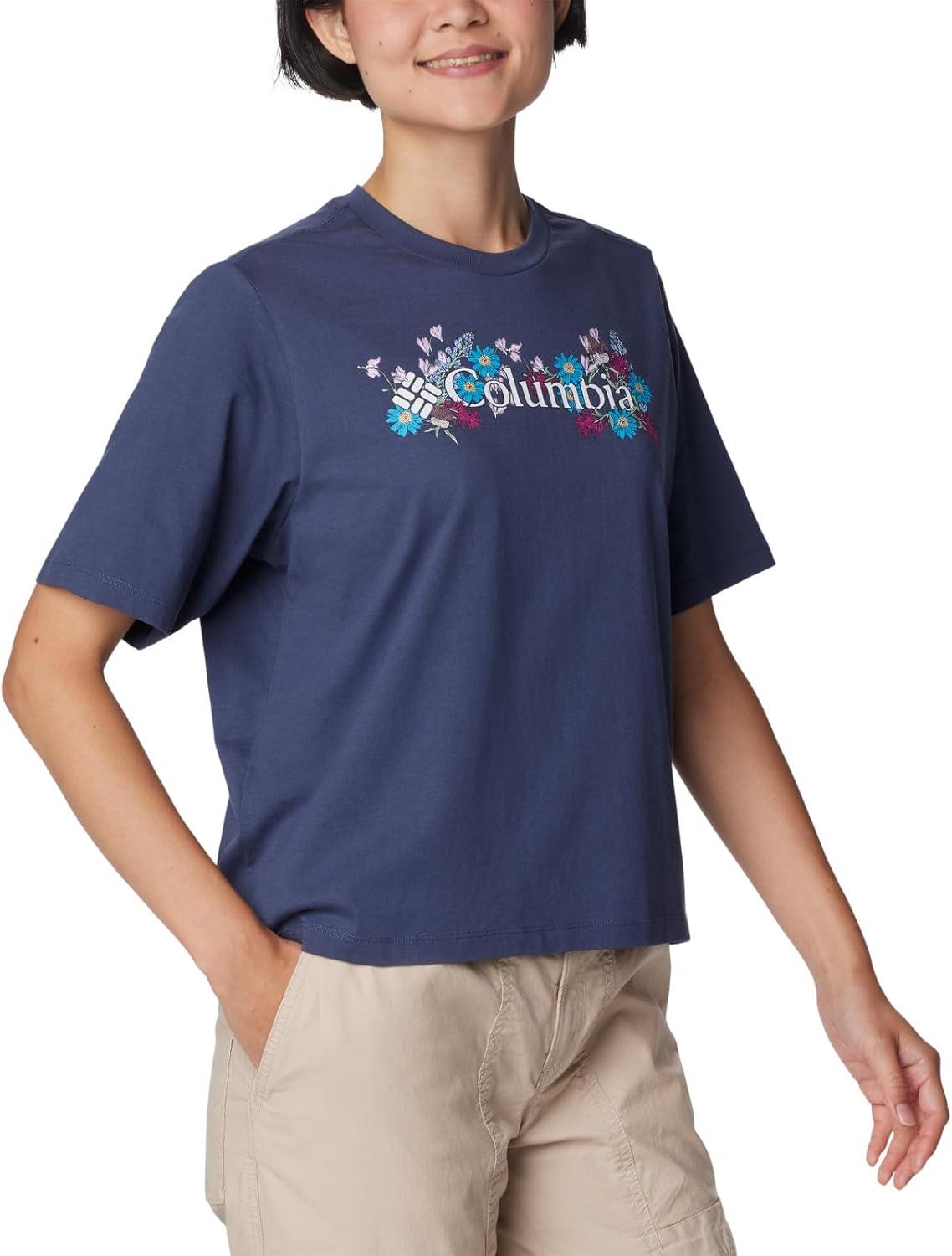 imageColumbia Womens North Cascades Relaxed TeeNocturnalBranded Bouquet