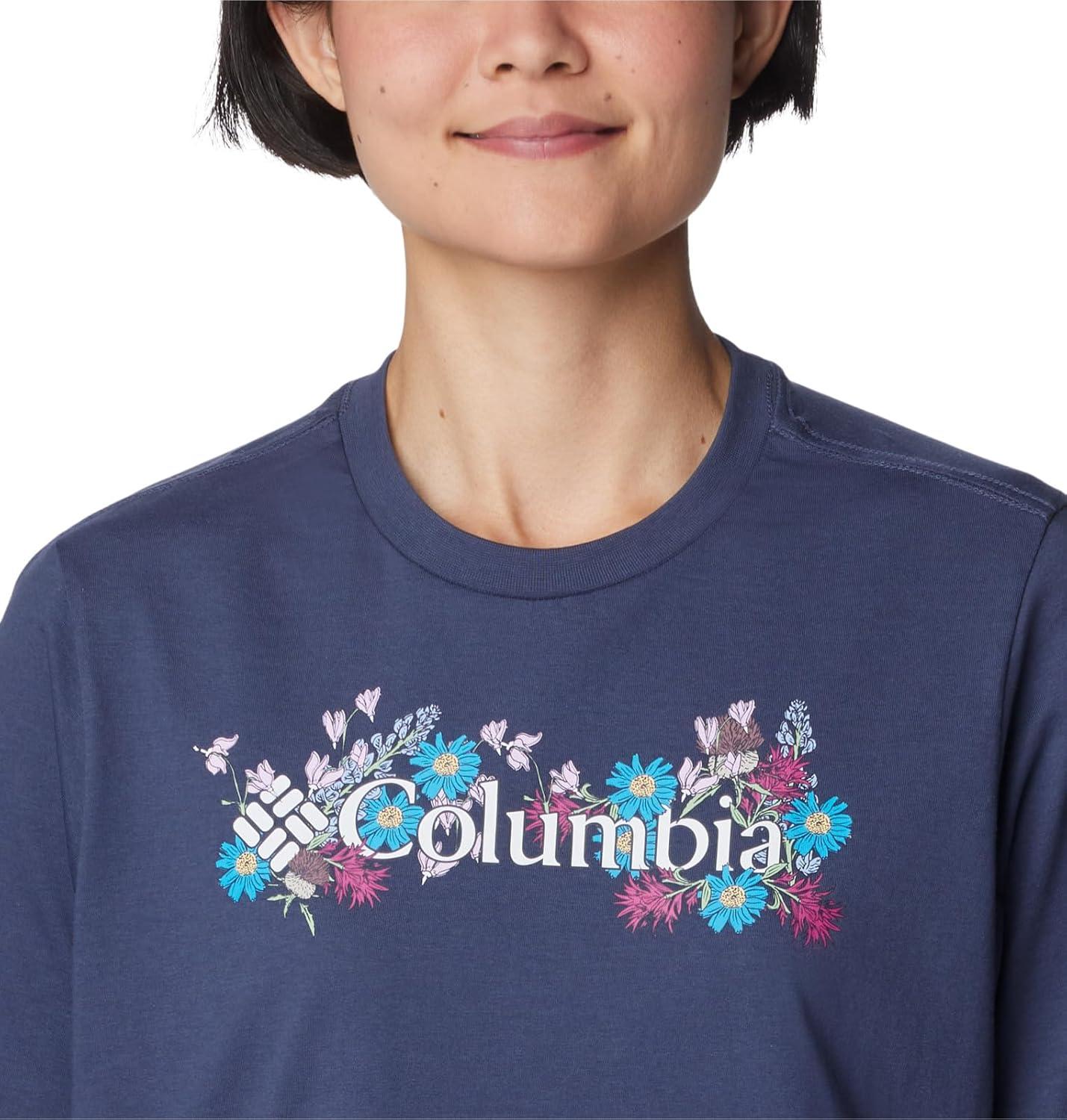 imageColumbia Womens North Cascades Relaxed TeeNocturnalBranded Bouquet