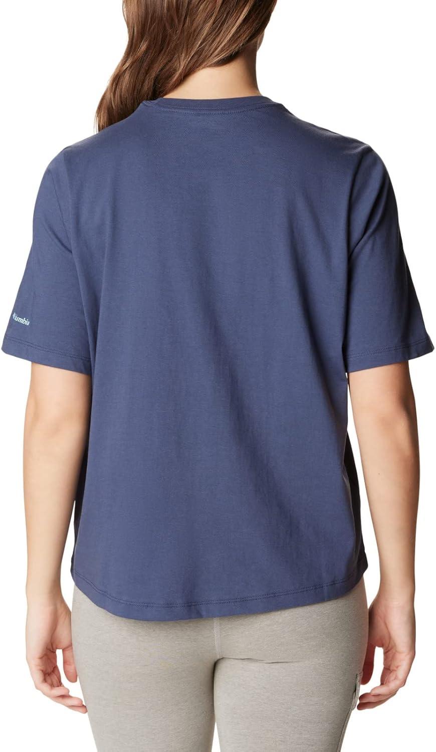 imageColumbia Womens North Cascades Relaxed TeeNocturnalCsc Stacked Gradient Graphic
