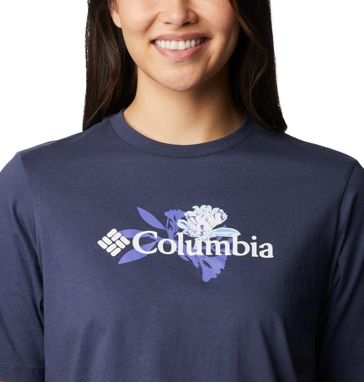 imageColumbia Womens North Cascades Relaxed TeeNocturnalJubilant Flower