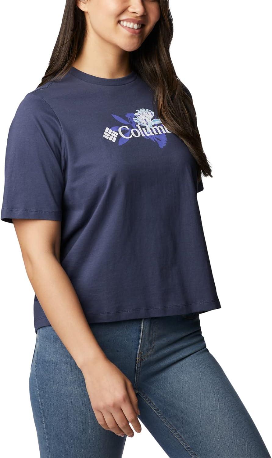 imageColumbia Womens North Cascades Relaxed TeeNocturnalJubilant Flower