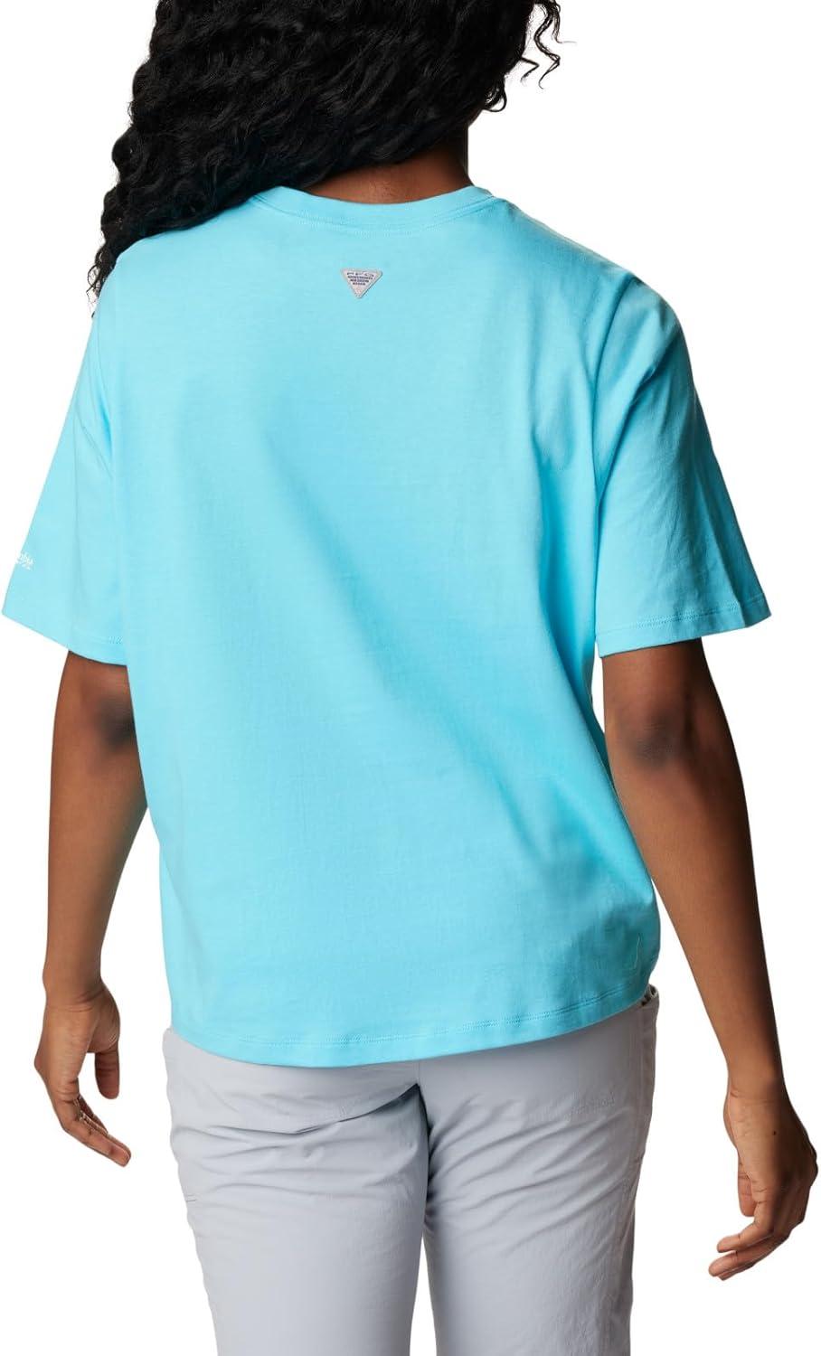 imageColumbia Womens North Cascades Relaxed TeeOpal Blue White Grin