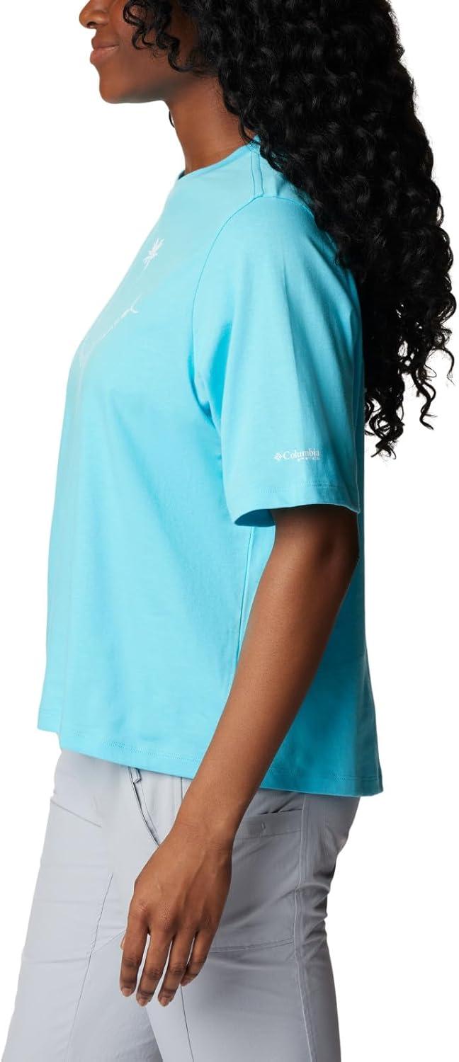 imageColumbia Womens North Cascades Relaxed TeeOpal Blue White Grin