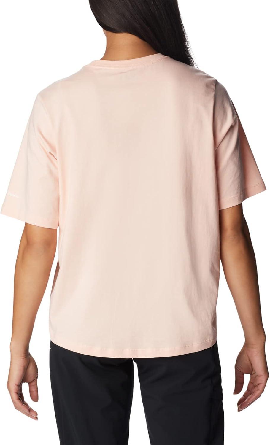 imageColumbia Womens North Cascades Relaxed TeePeach BlossomCentered Gem Solarized
