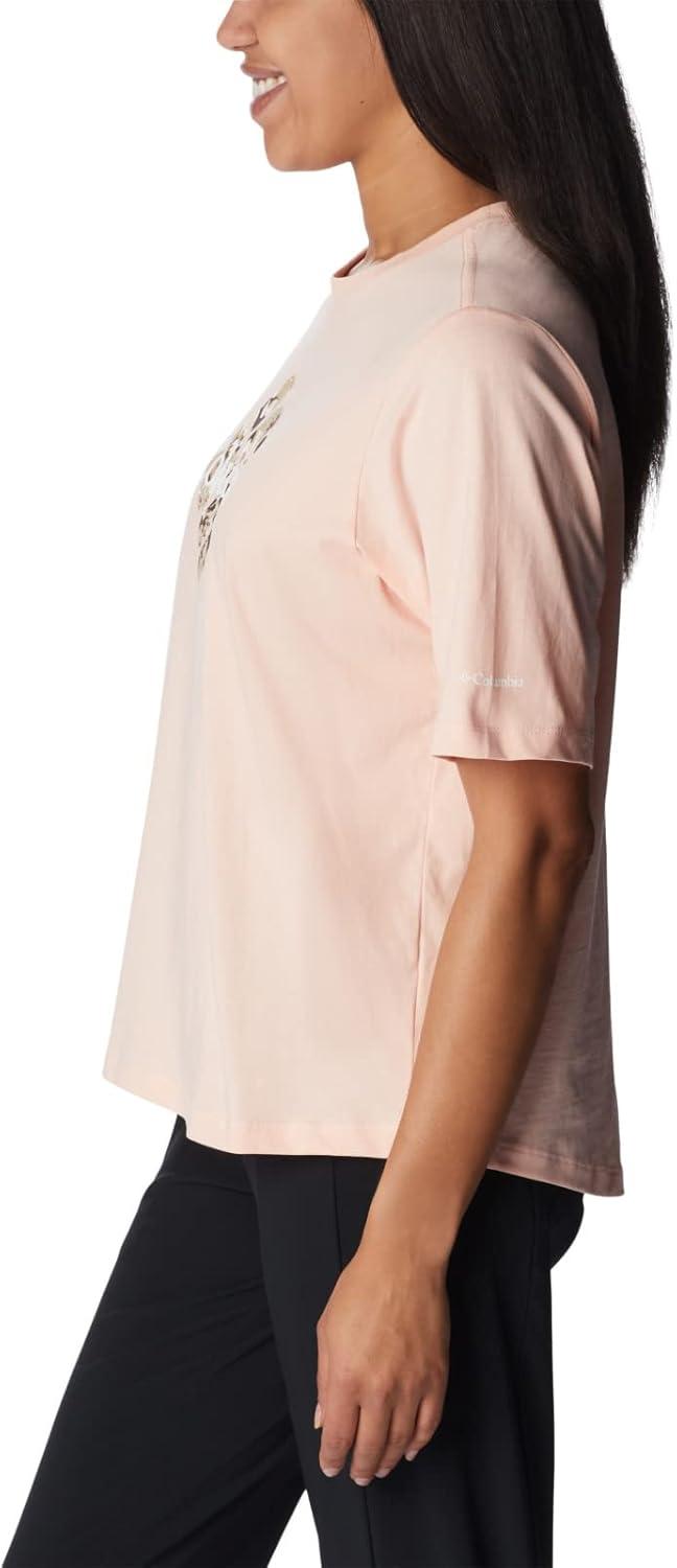 imageColumbia Womens North Cascades Relaxed TeePeach BlossomCentered Gem Solarized
