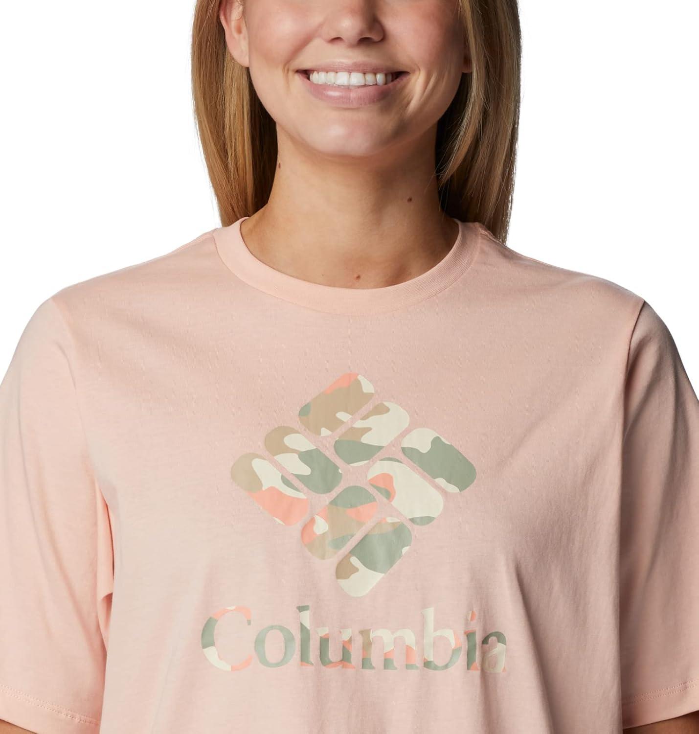 imageColumbia Womens North Cascades Relaxed TeePeach BlossomGem Mod Camo