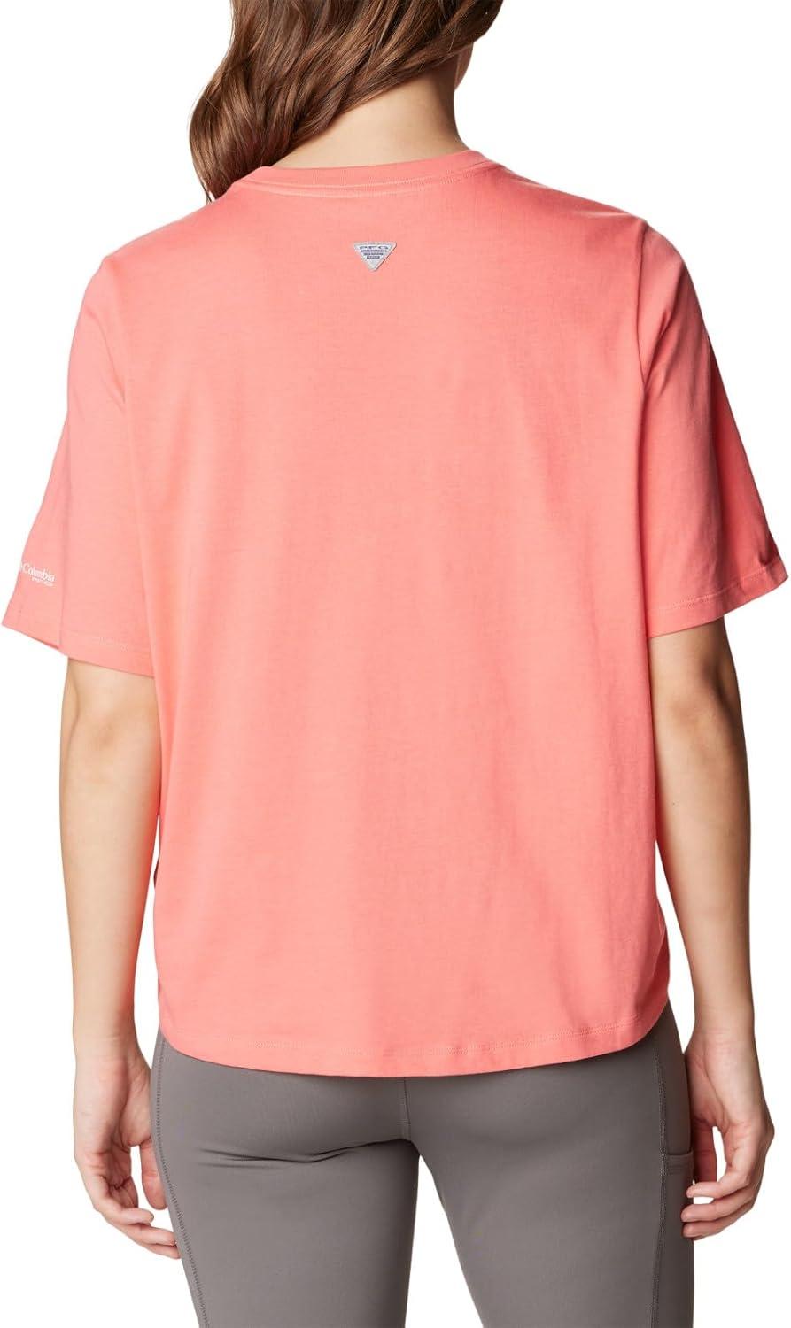 imageColumbia Womens North Cascades Relaxed TeeSalmon Pfg Isle Rise