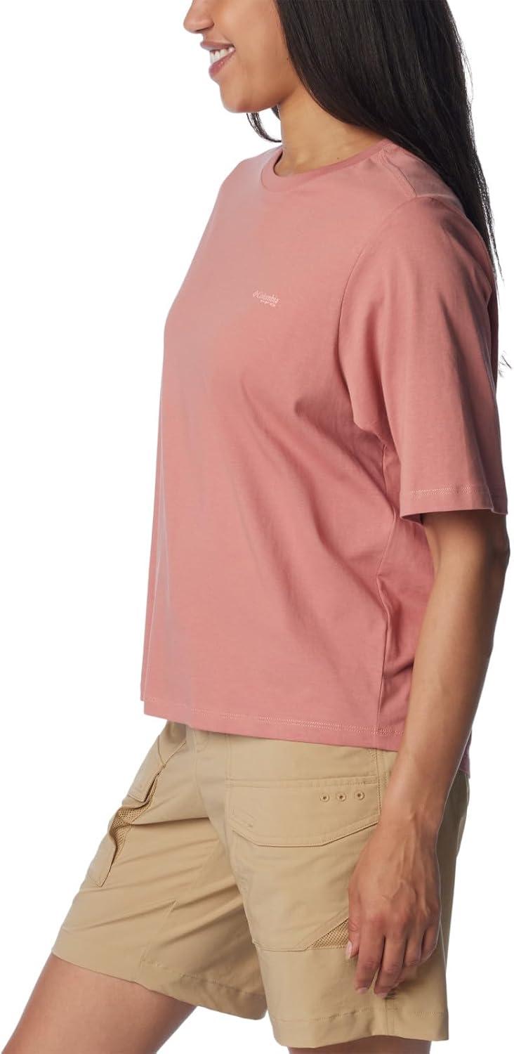 imageColumbia Womens North Cascades Relaxed TeeSandalwood PinkSorbet Easy Breezy
