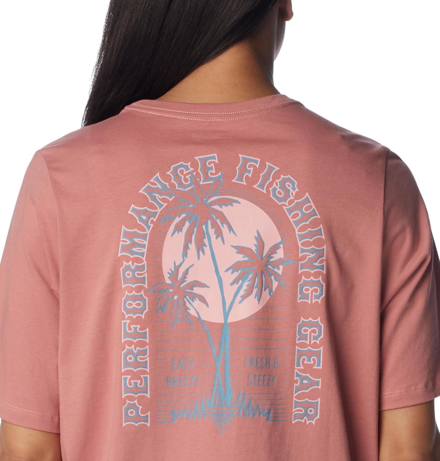 imageColumbia Womens North Cascades Relaxed TeeSandalwood PinkSorbet Easy Breezy